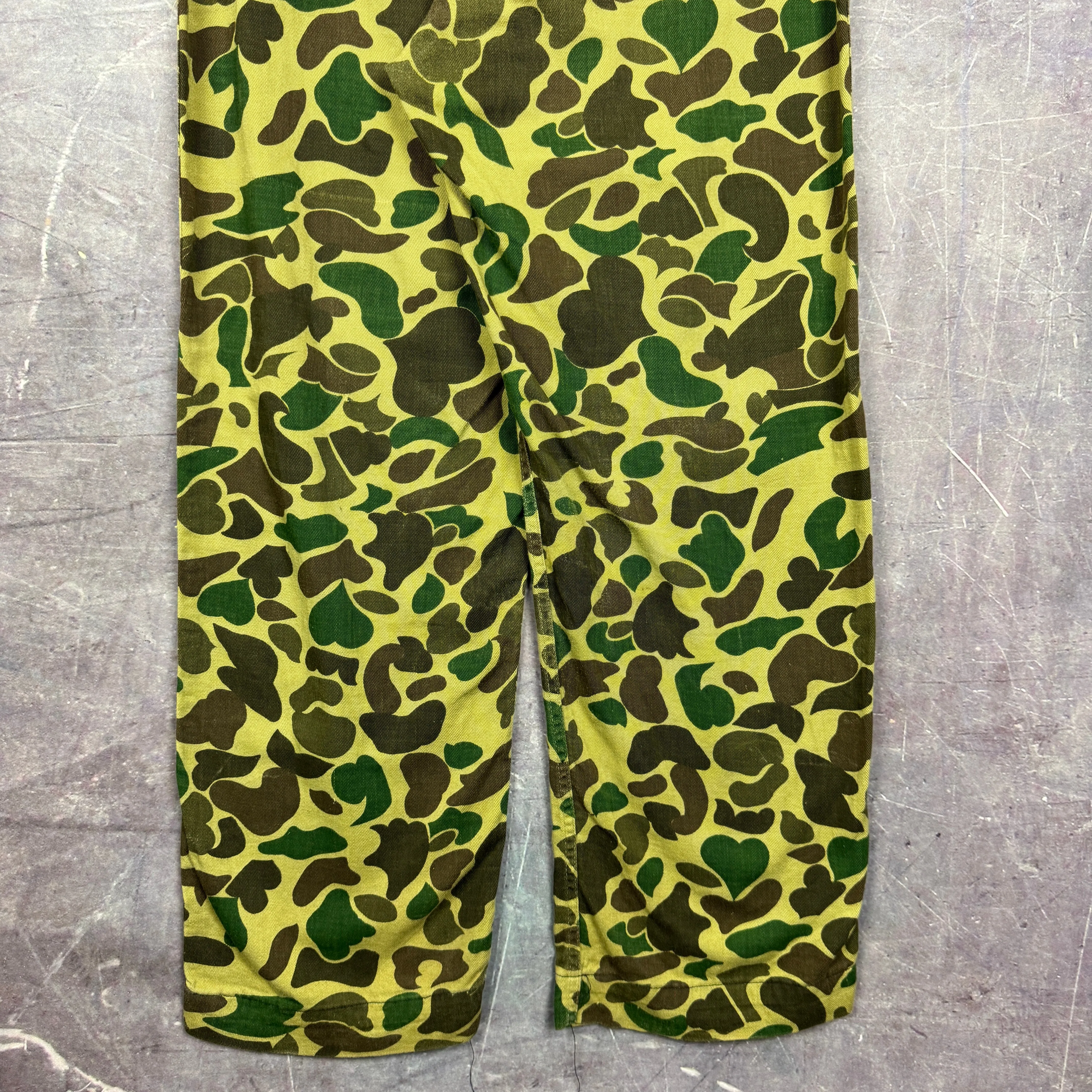 70s Frogskin Baggy Camo Work Pants 34x28 2033