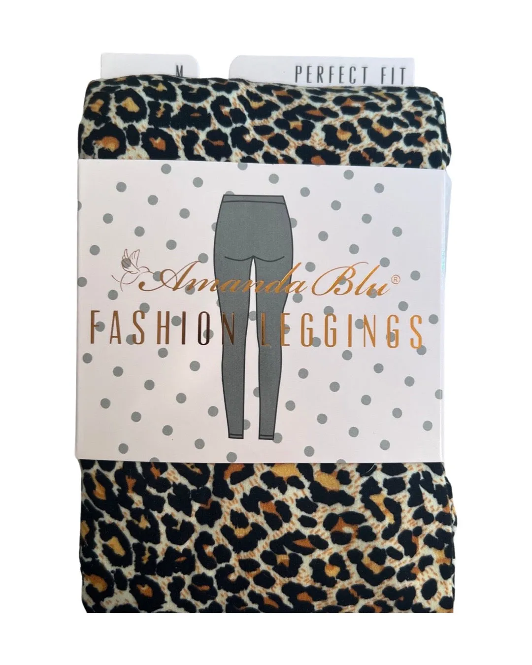 Amanda Blu Fashion Leggings- Leopard