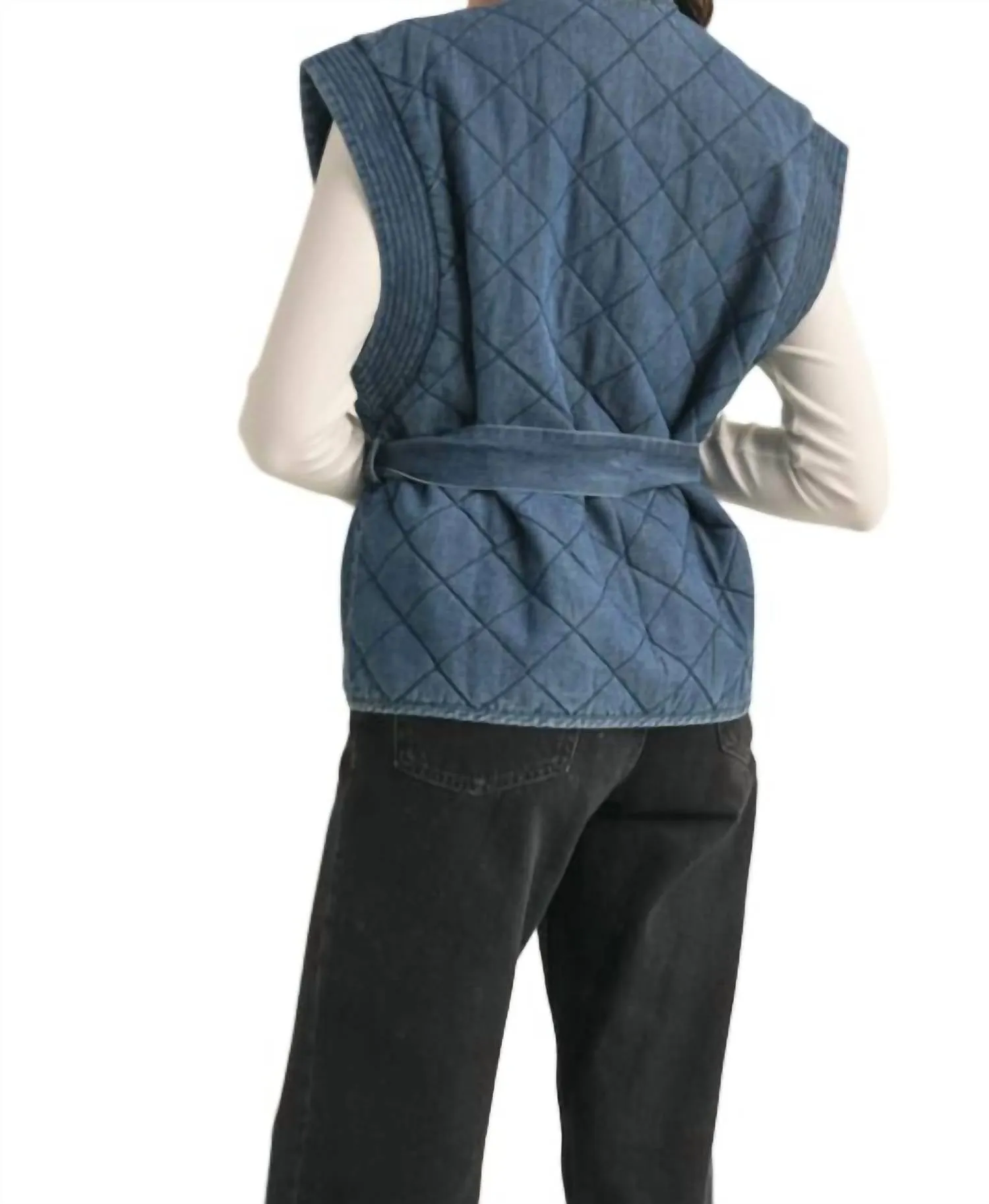 &Merci - Quilted Denim Vest