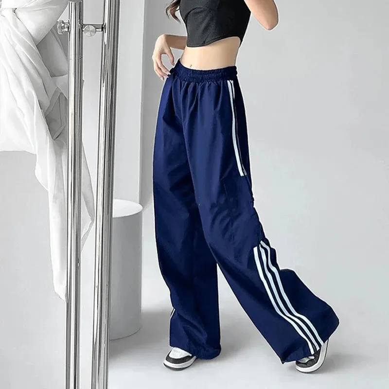 Baggy Cargo-Hosen für Frauen im Y2K-Stil – Hip Hop Streetwear mit hohe