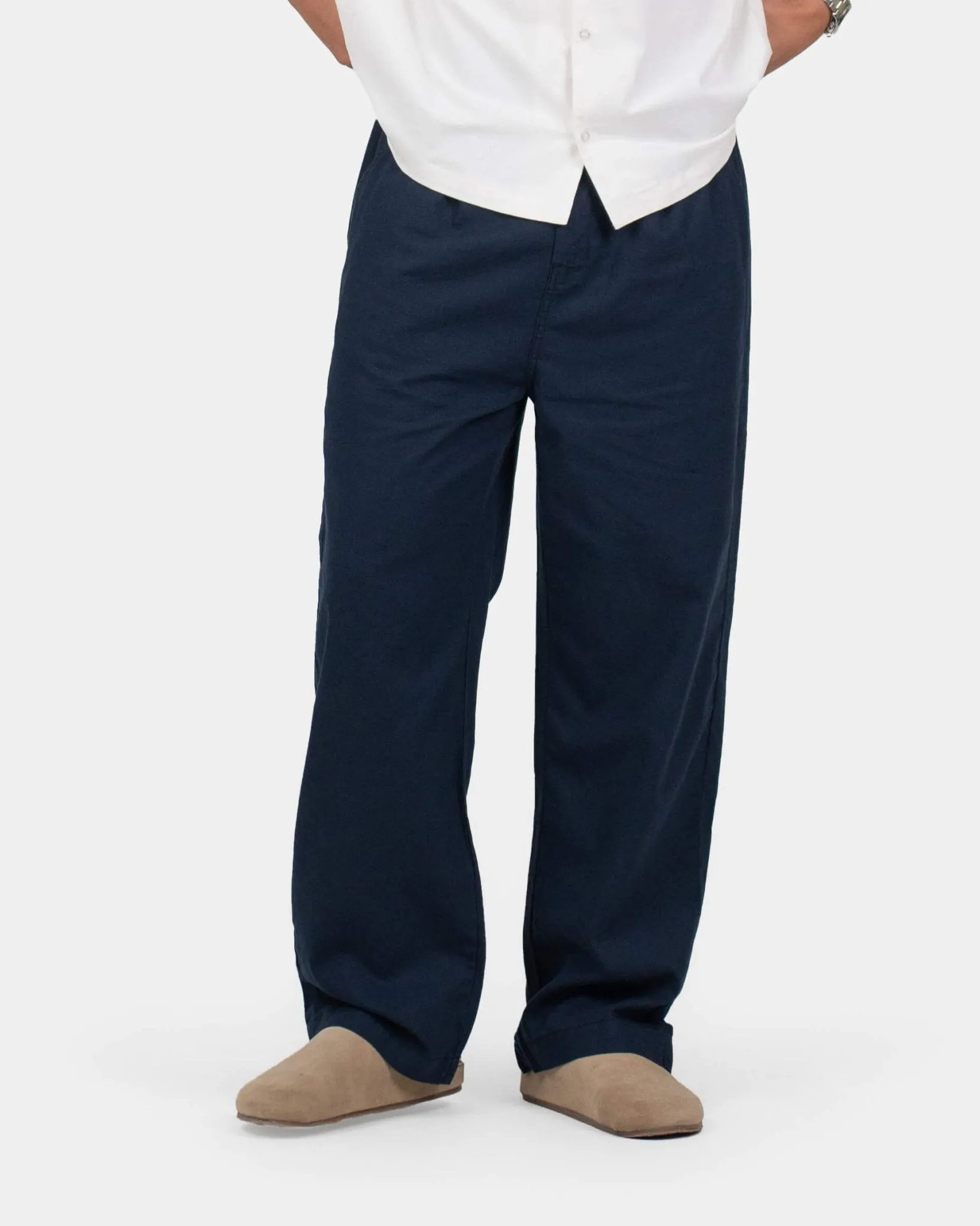 Baggy Hørbukser Navy