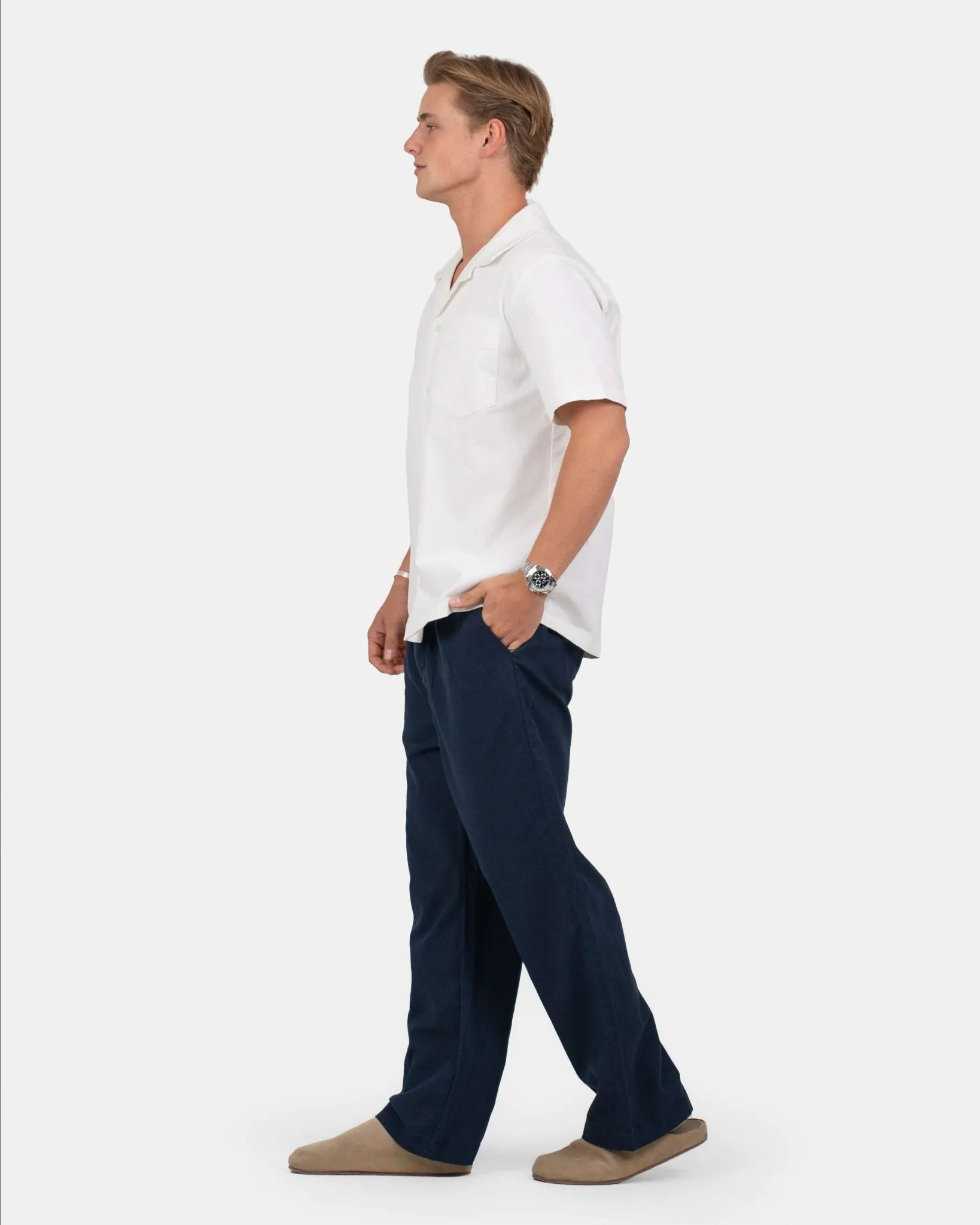Baggy Hørbukser Navy
