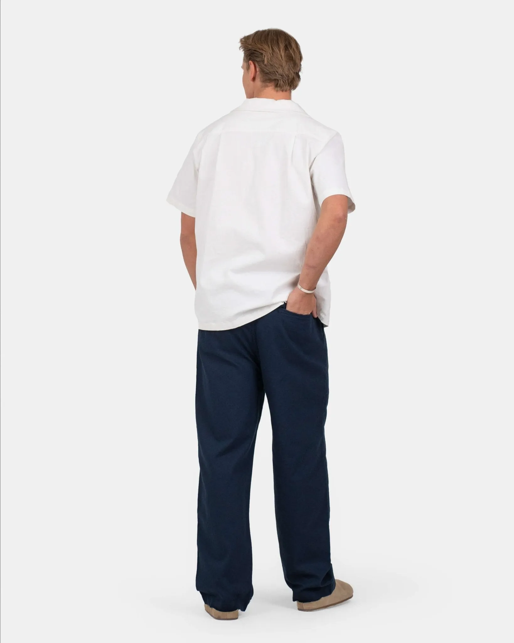 Baggy Hørbukser Navy
