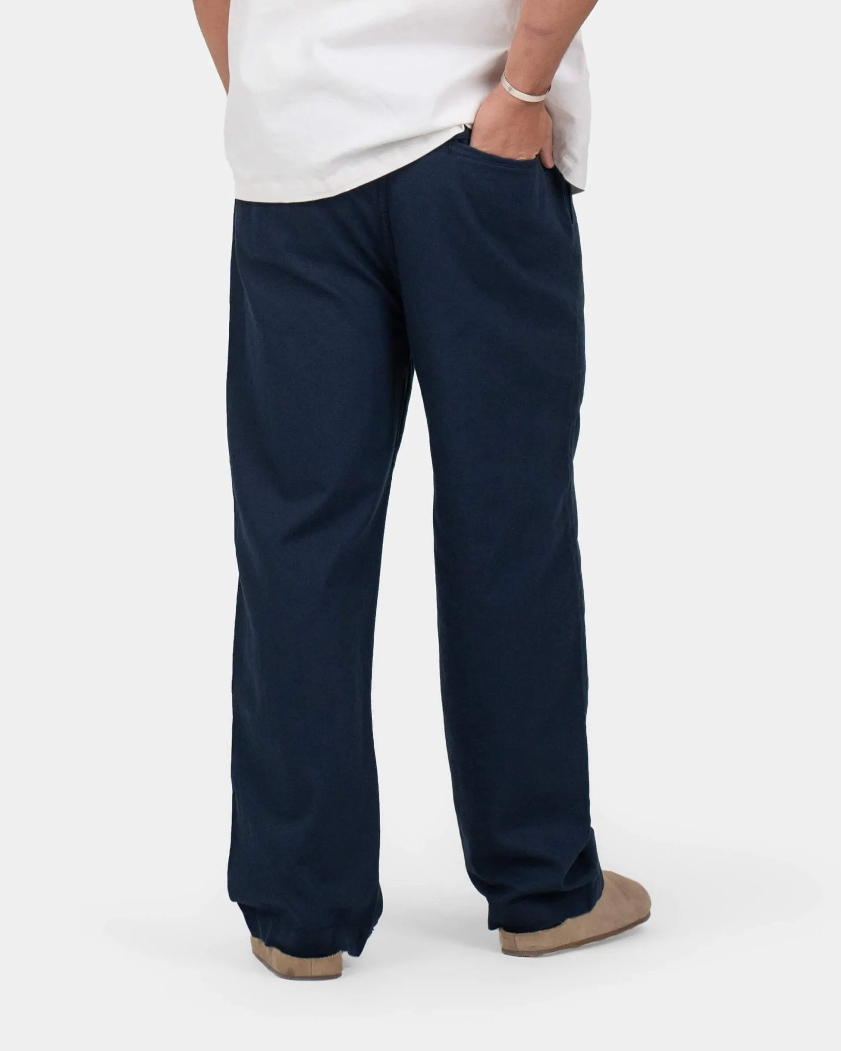 Baggy Hørbukser Navy
