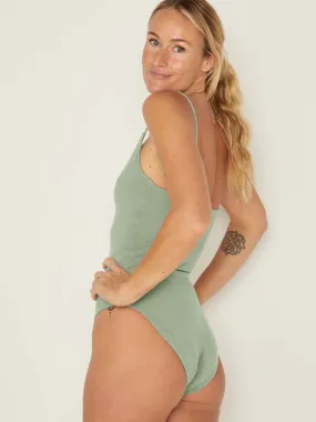 Bamboo Strappy Bodysuit - Eucalyptus