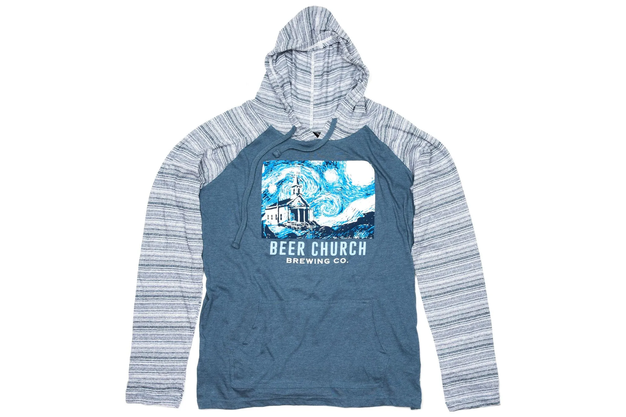 Beer Church van Gough Starry Night Lightweight Hoodie Sweatshirt | Pullover Hoodies   Sweatshirts