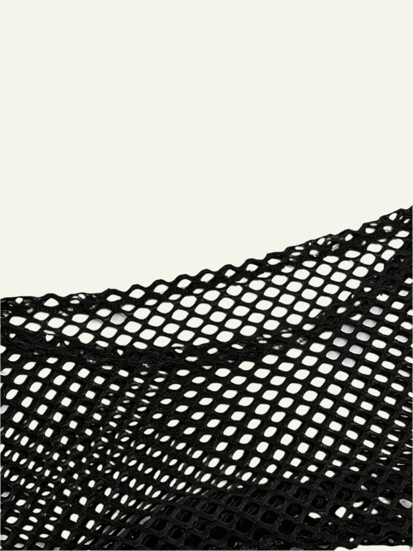 Black Flare Fishnet Top