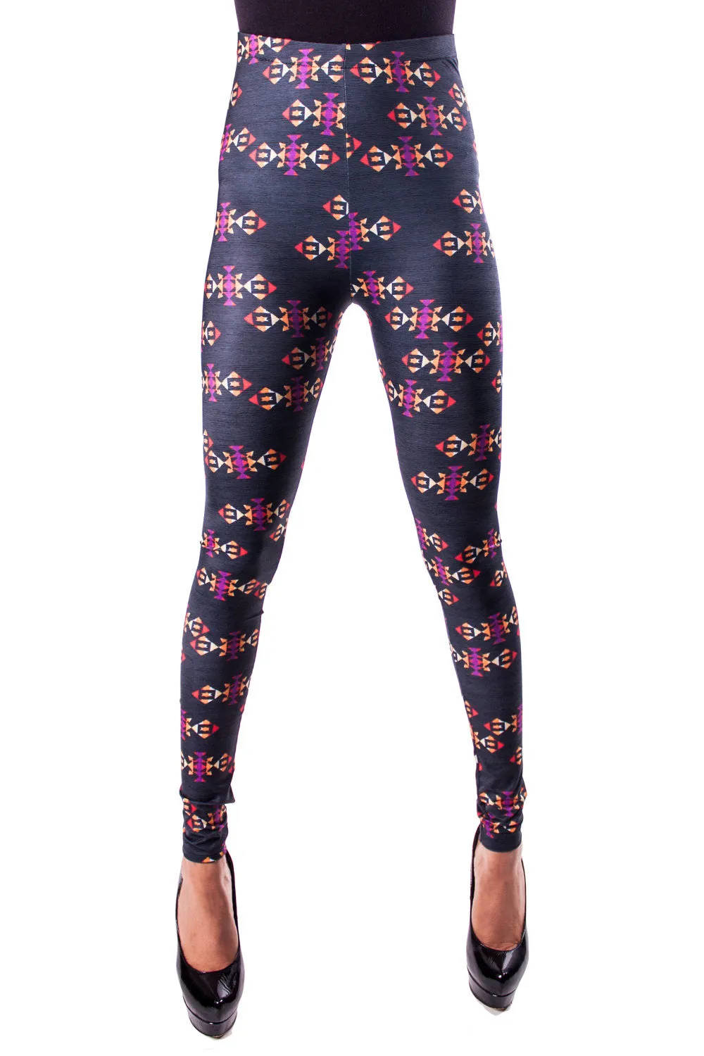 Black Navajo Tribal Leggings