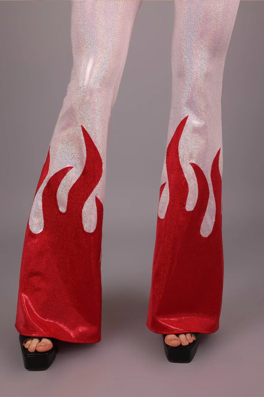 Candy Flames Bell Bottom Leggings