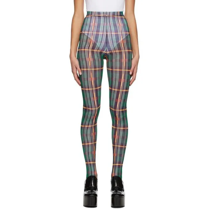 Chopova Lowena Multicolor Tartan Leggings