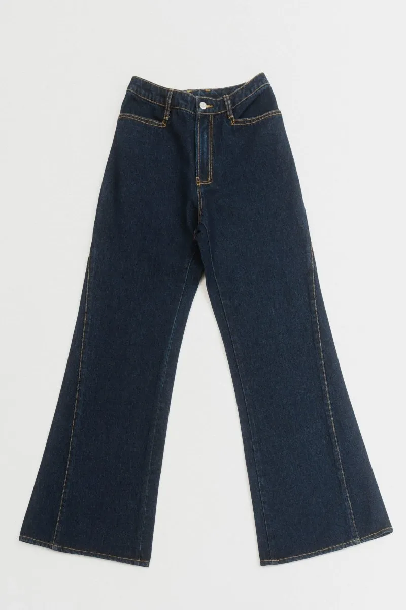 denim baggy pants/3color