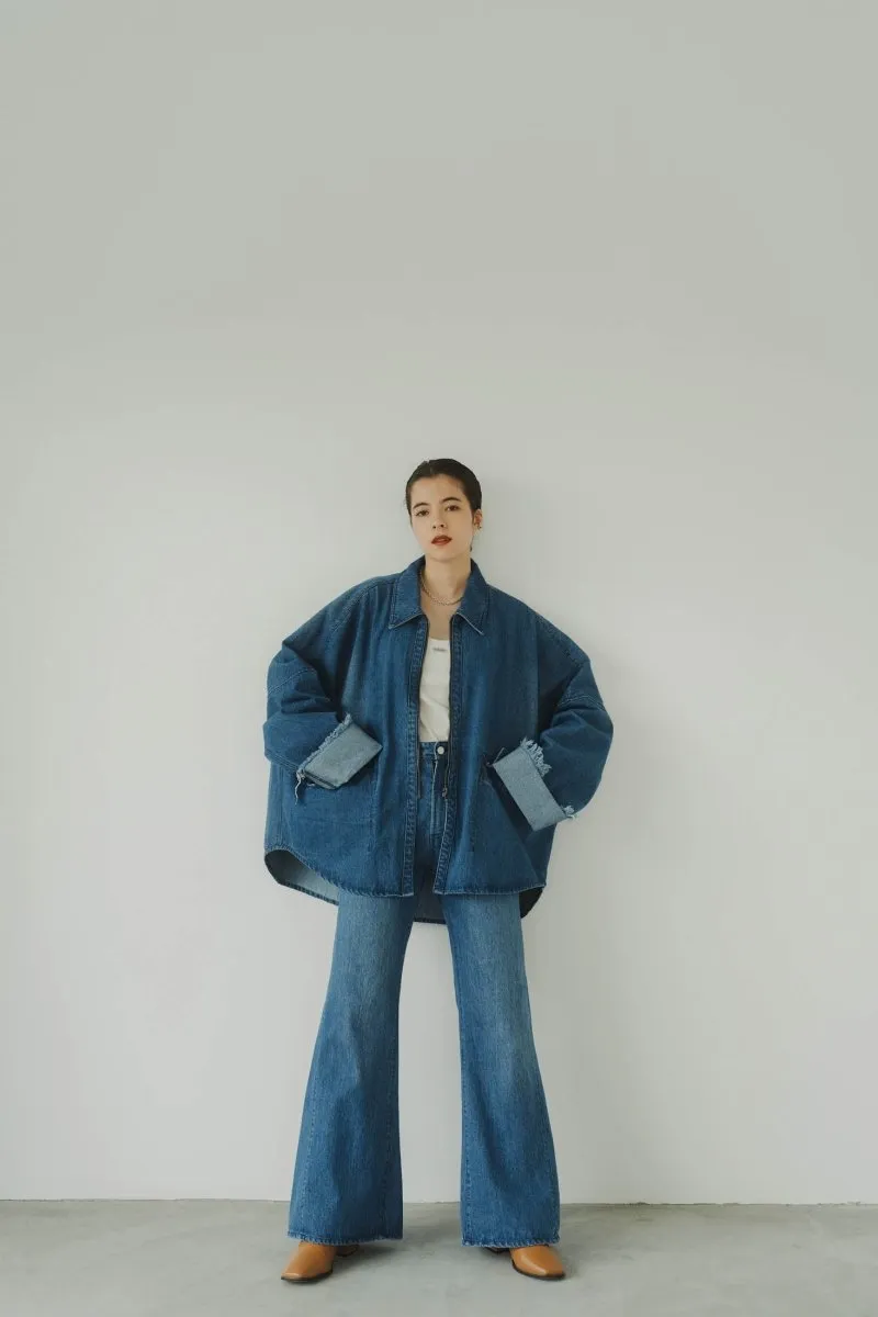 denim baggy pants/blue