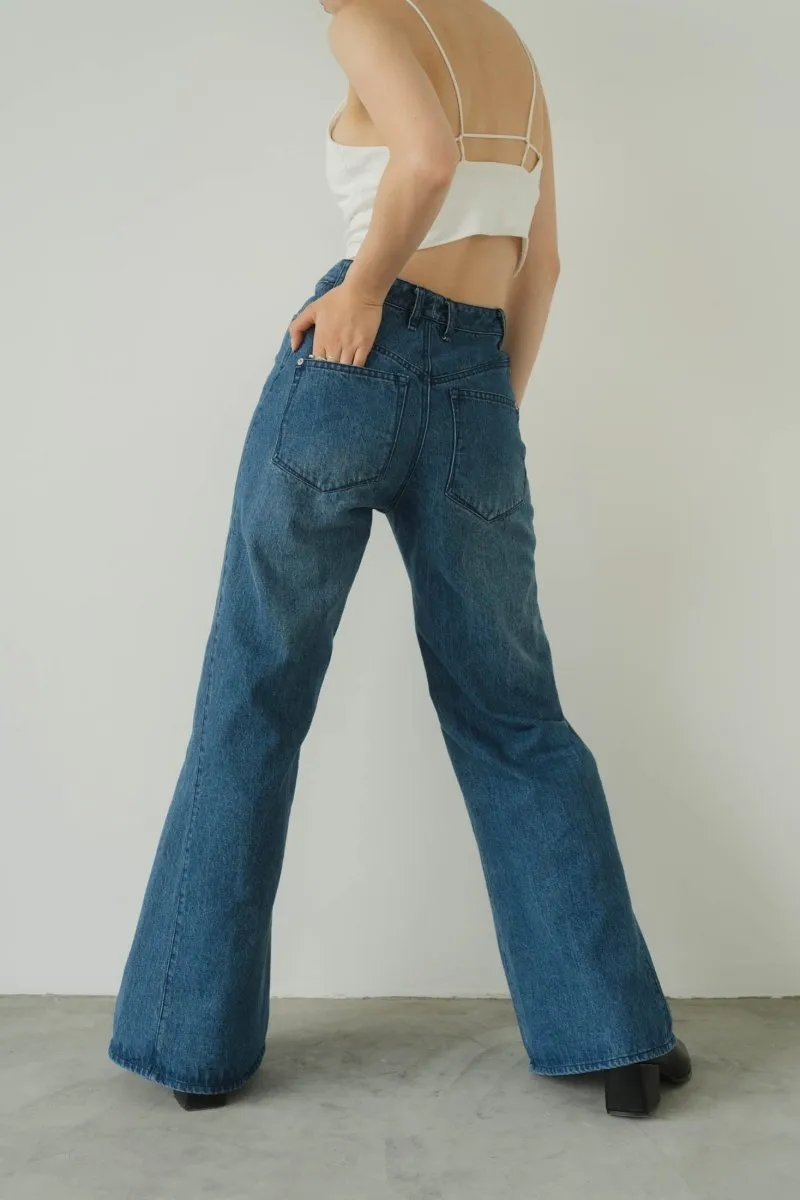 denim baggy pants/blue