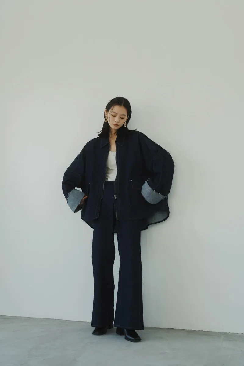 denim baggy pants/blue