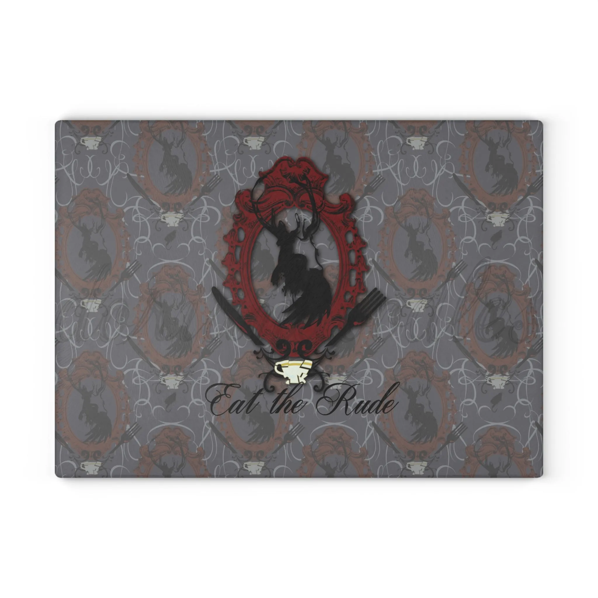 Eat the Rude - Glass Cutting Board