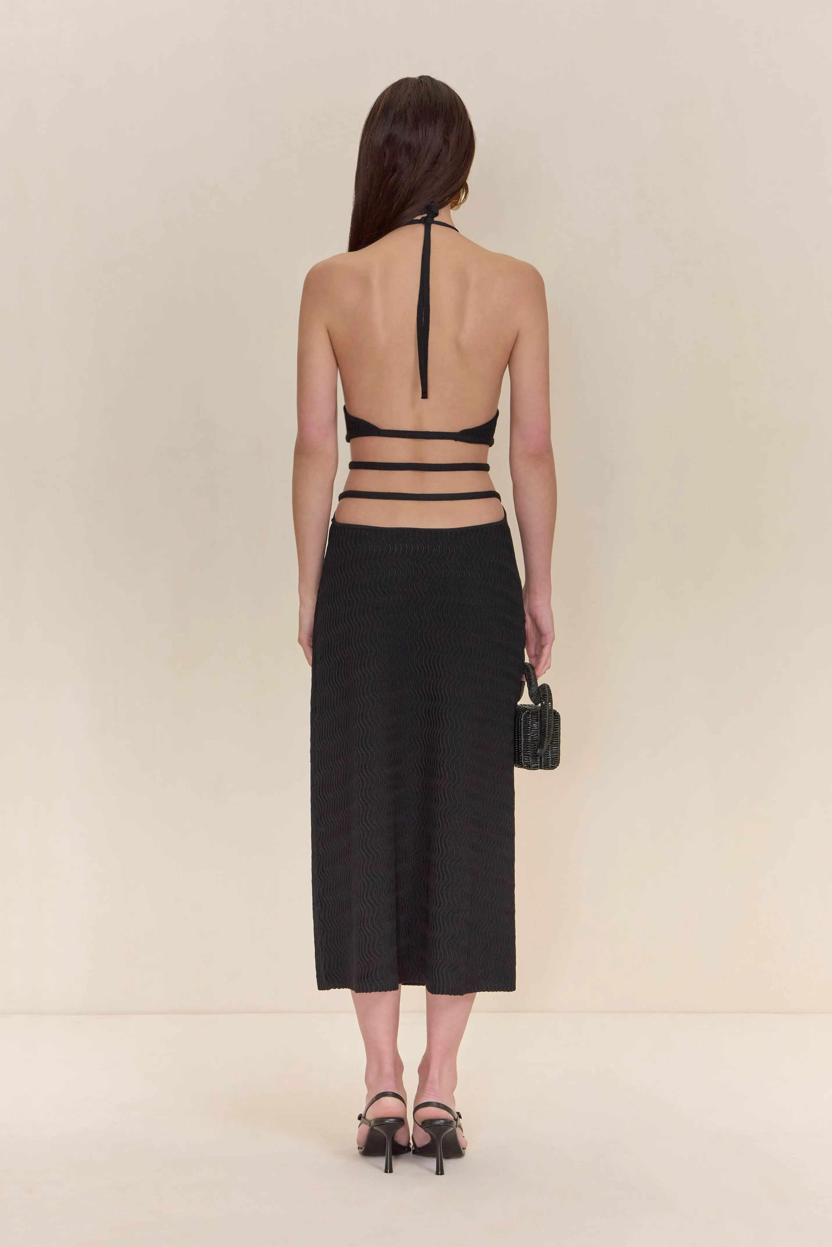Evaleigh Knit Dress Black