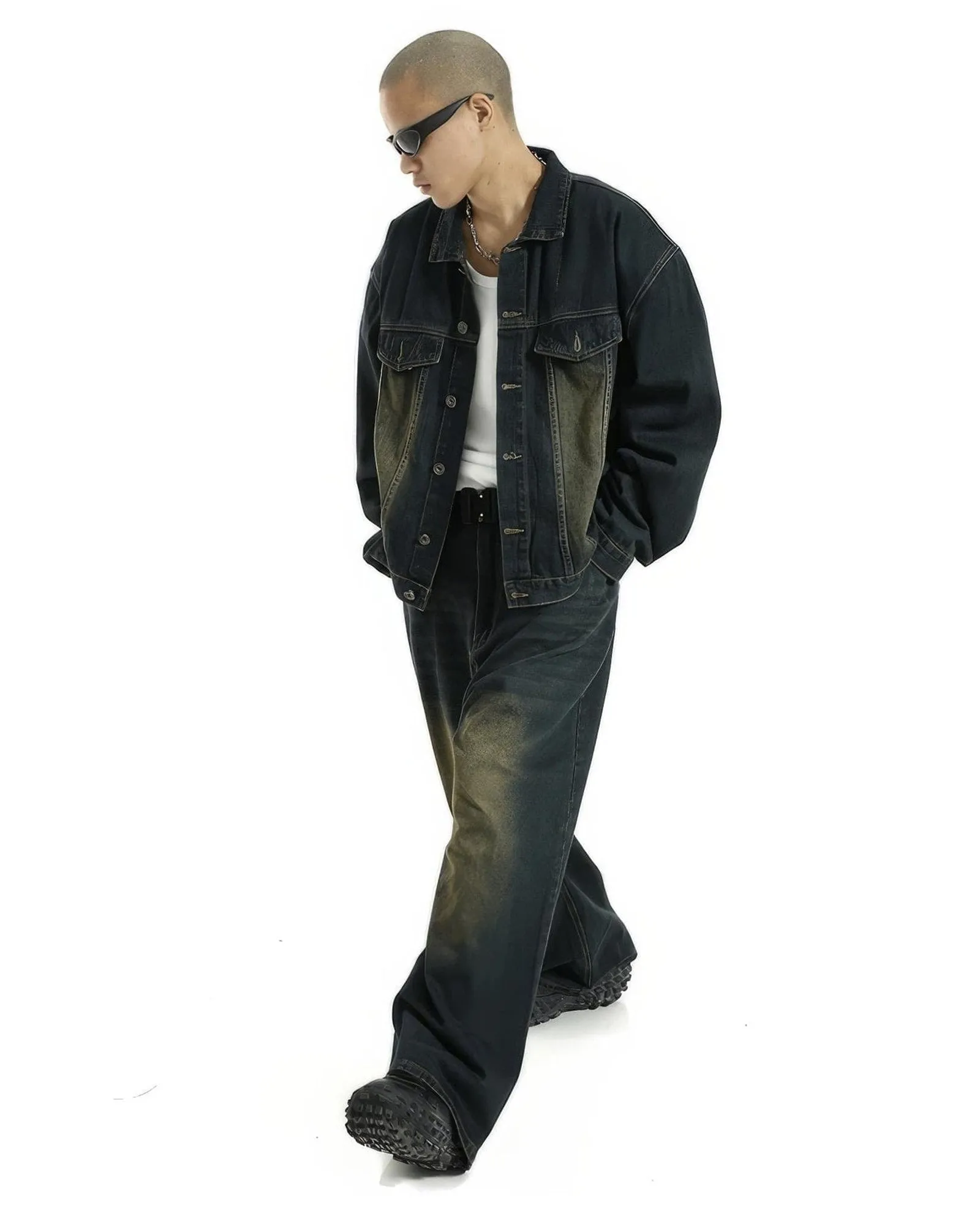 Extra Baggy Washed Retro Jeans
