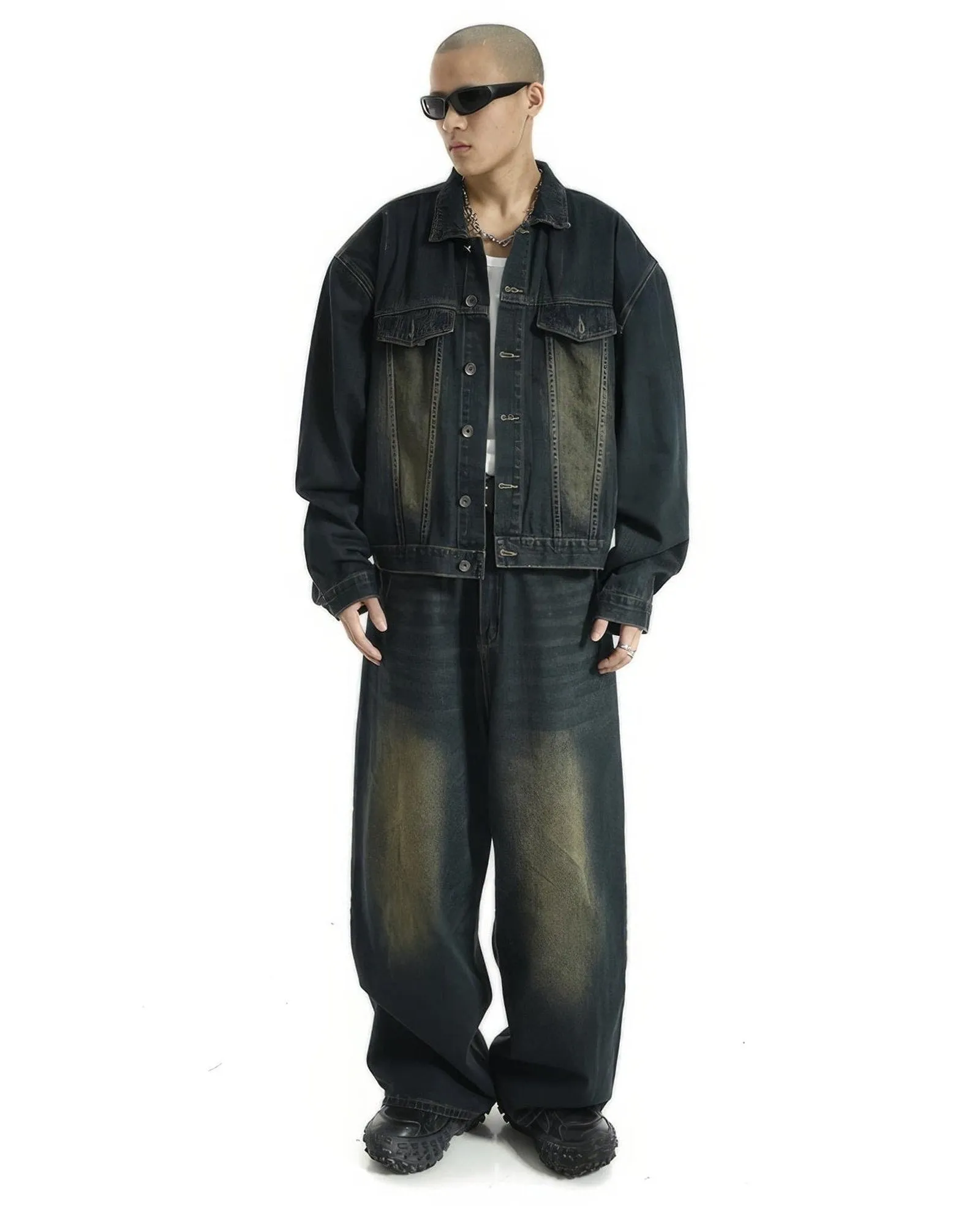 Extra Baggy Washed Retro Jeans