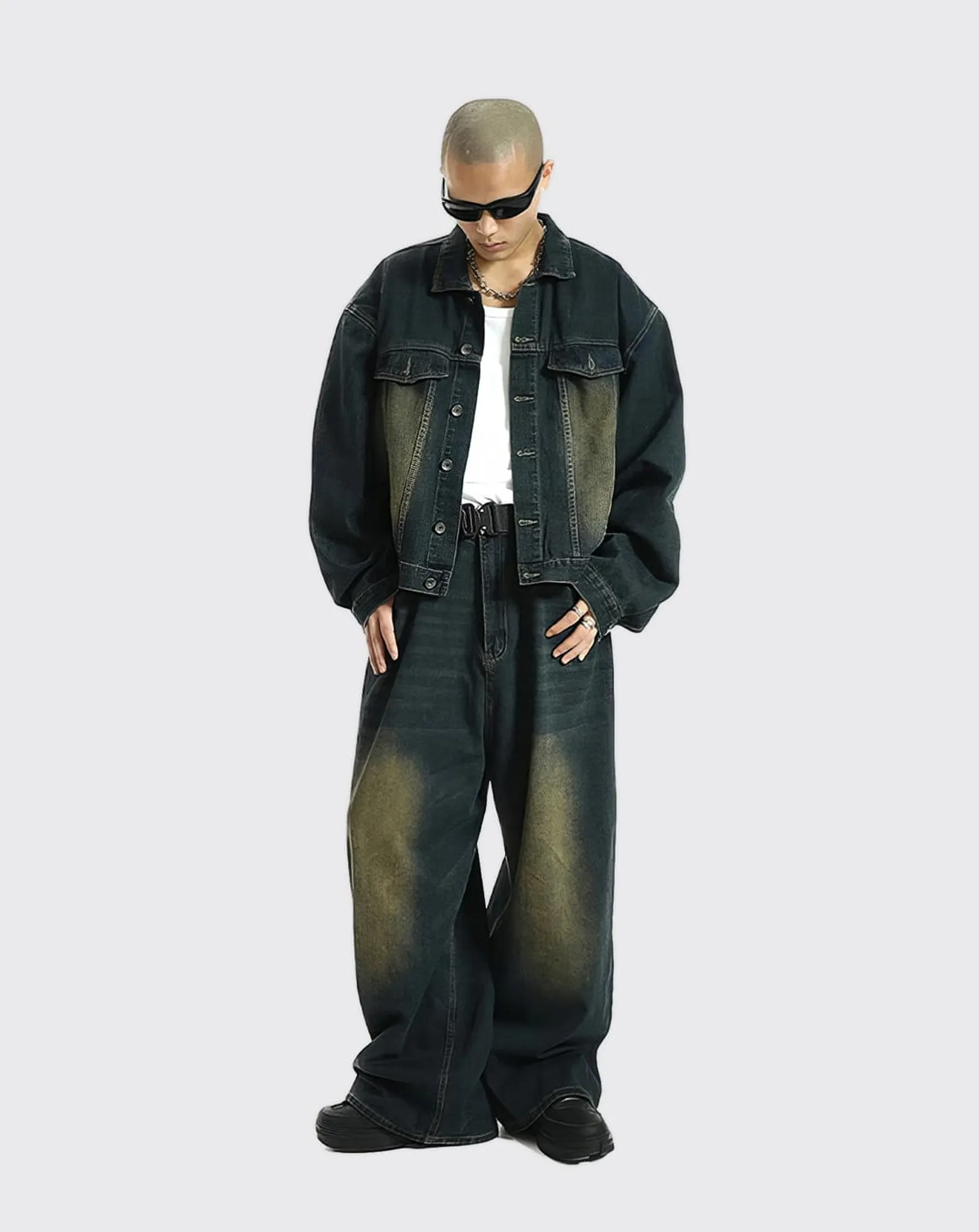 Extra Baggy Washed Retro Jeans