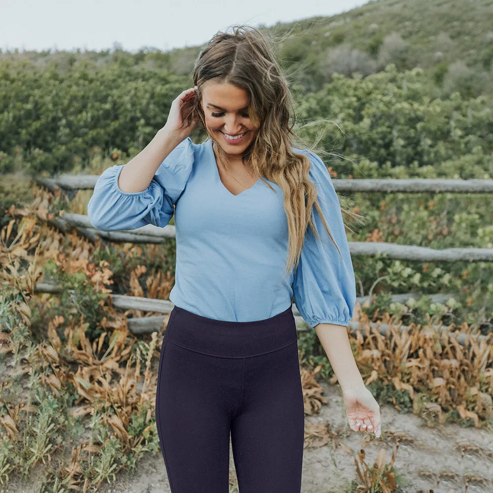 Holly Stretch Spandex Leggings (Navy)