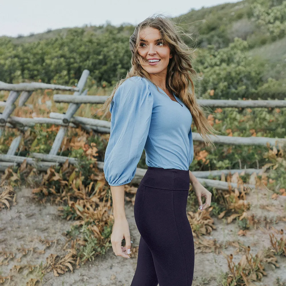 Holly Stretch Spandex Leggings (Navy)