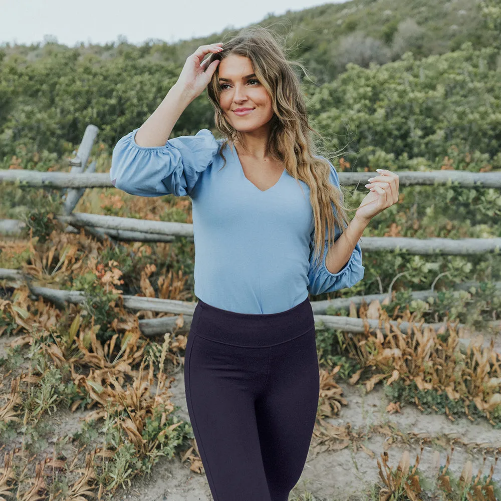Holly Stretch Spandex Leggings (Navy)