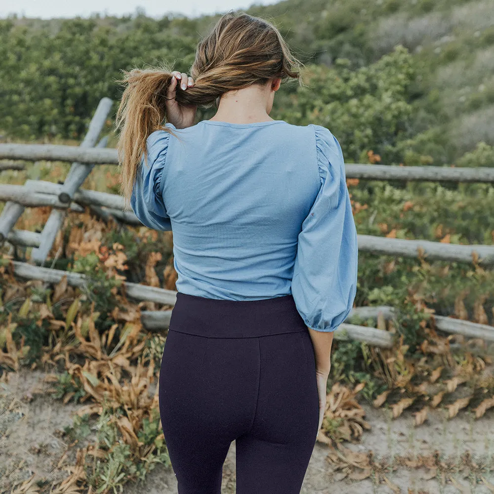 Holly Stretch Spandex Leggings (Navy)