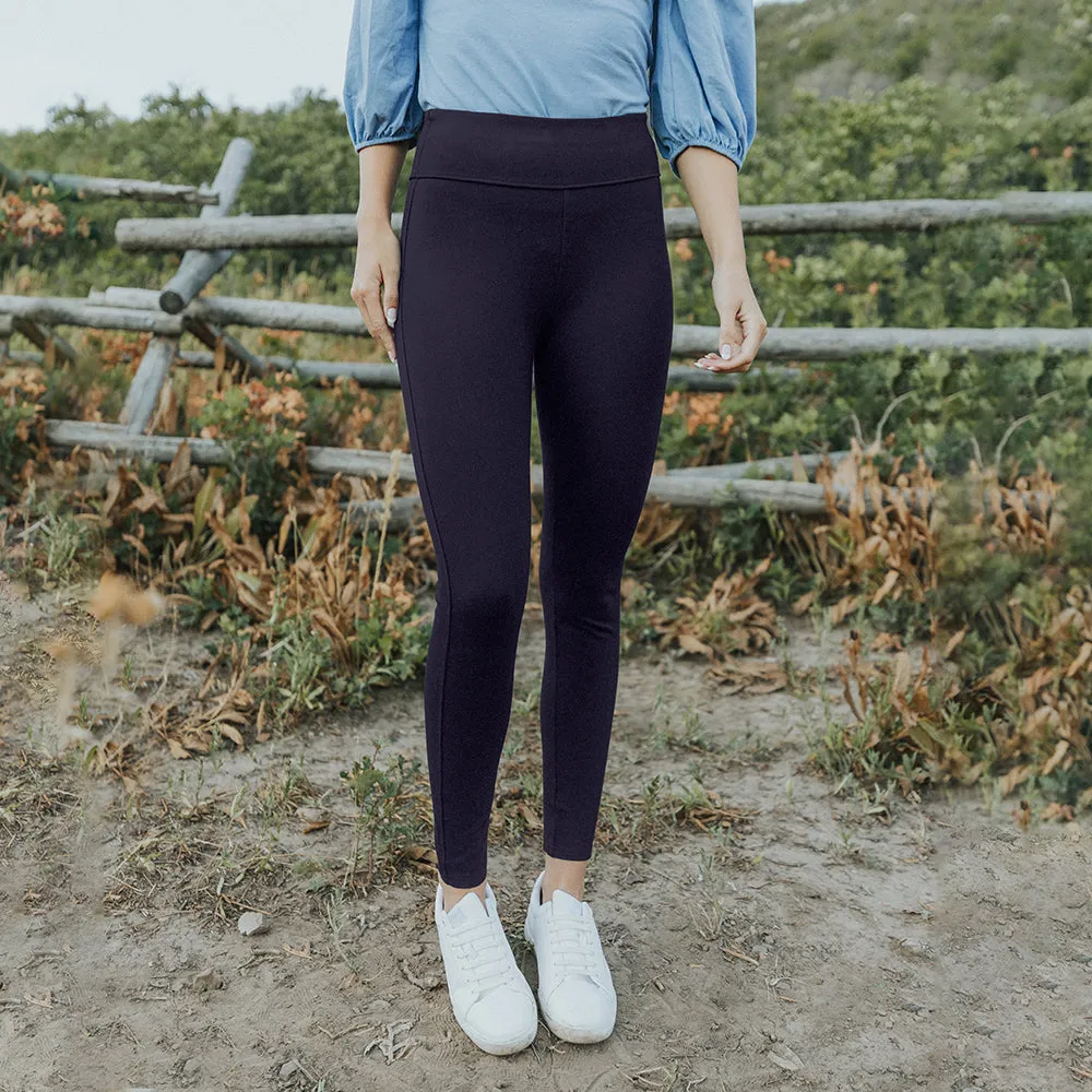 Holly Stretch Spandex Leggings (Navy)