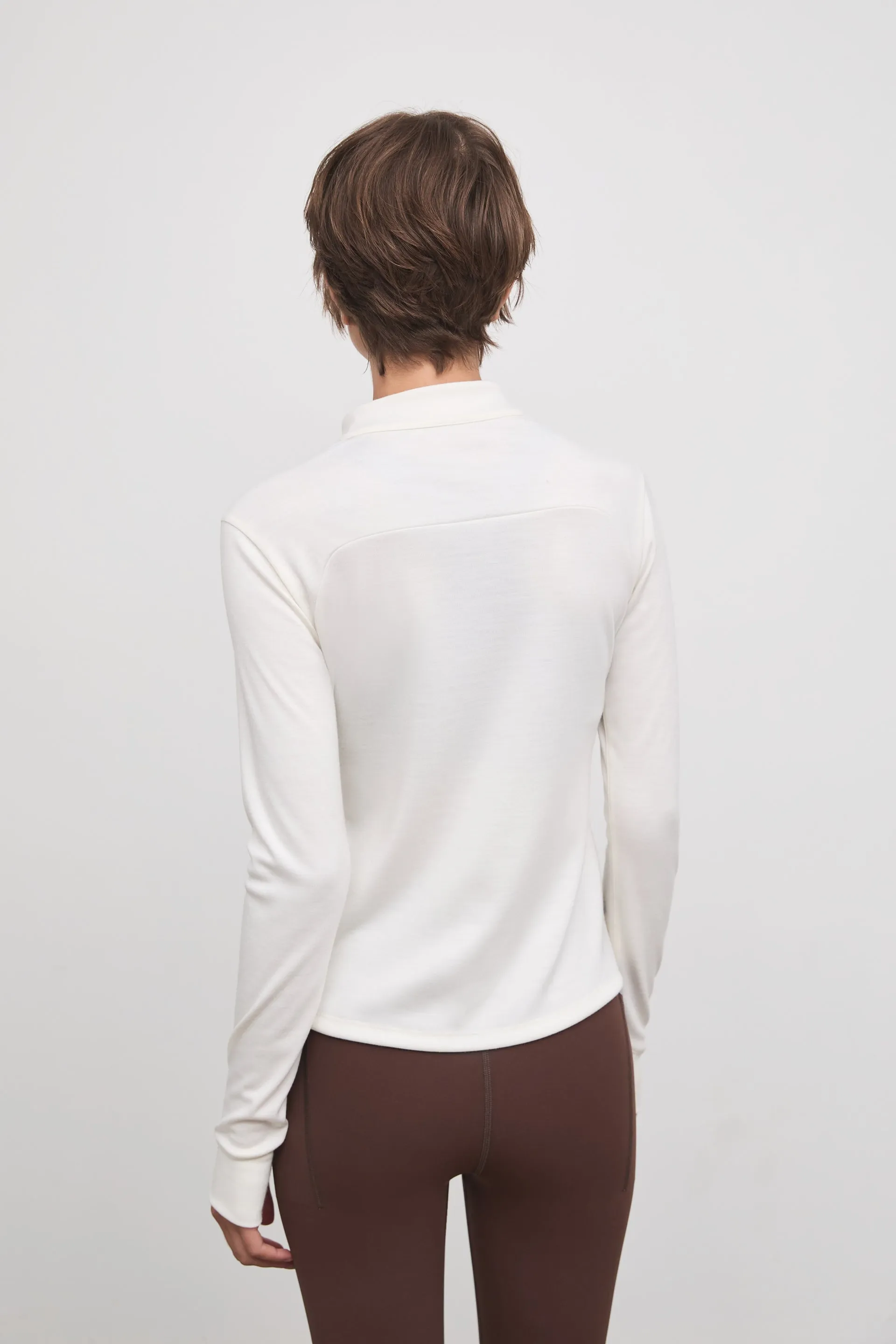 JORIE QUARTER ZIP IN MERINO
