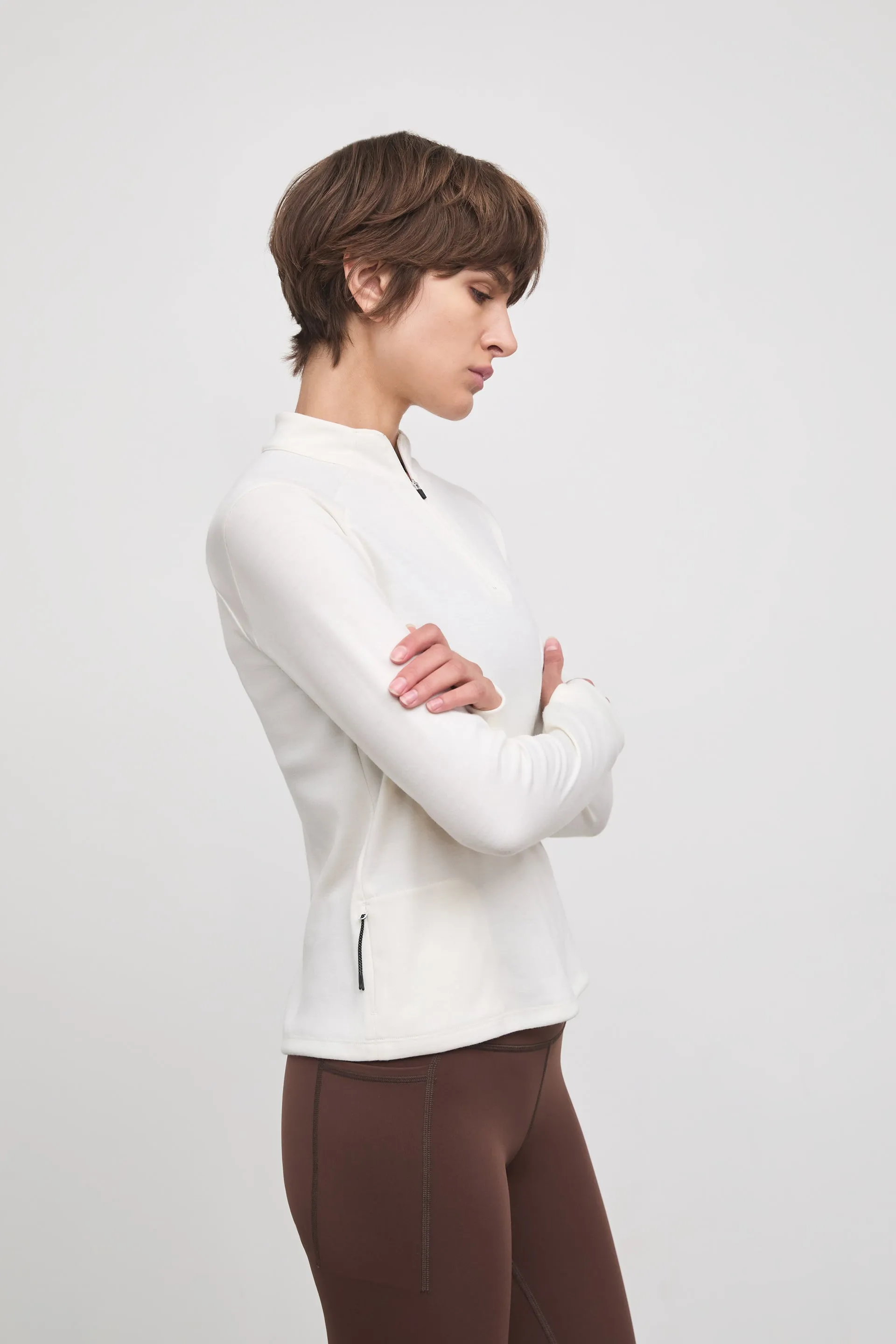JORIE QUARTER ZIP IN MERINO