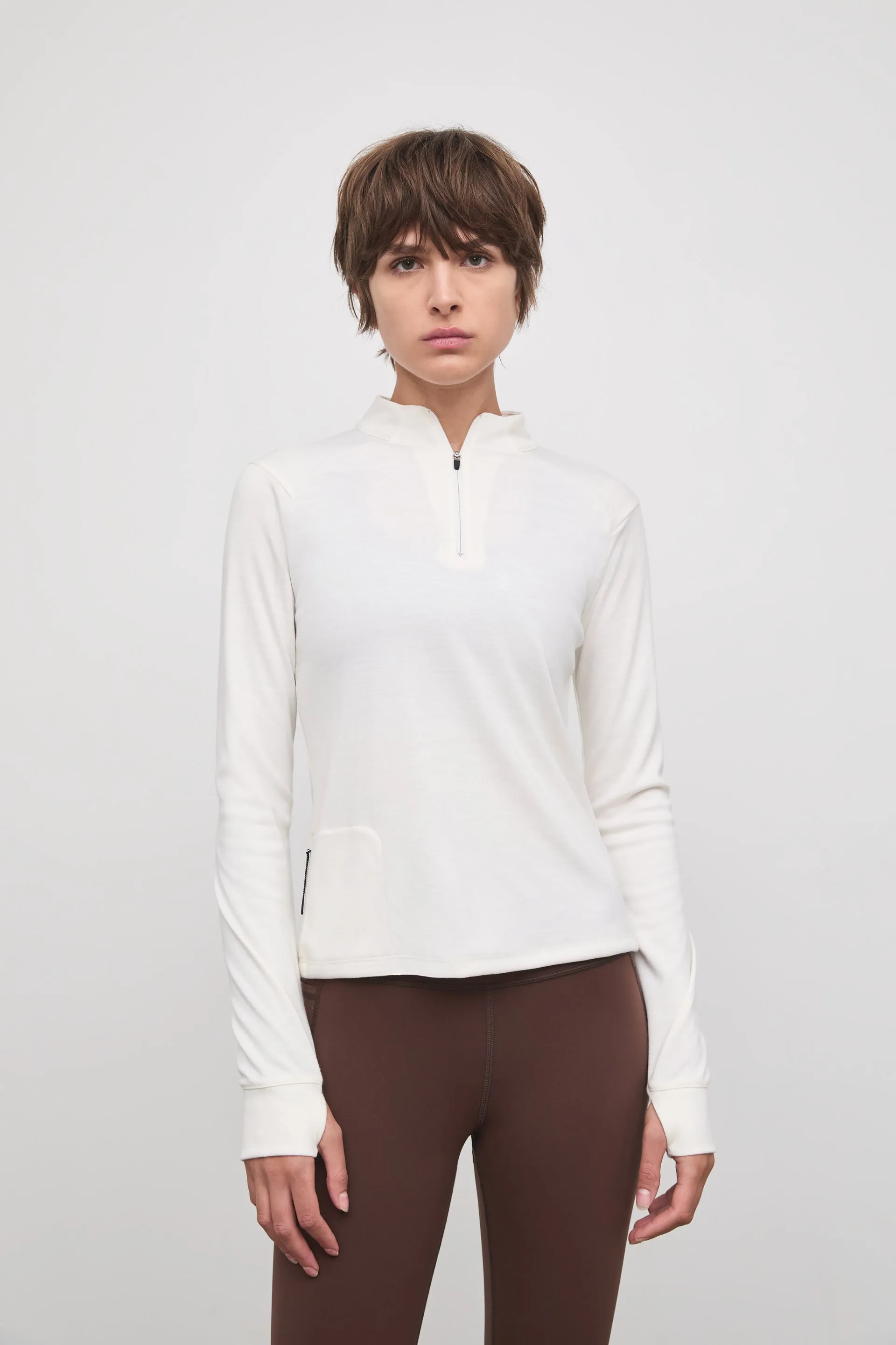 JORIE QUARTER ZIP IN MERINO
