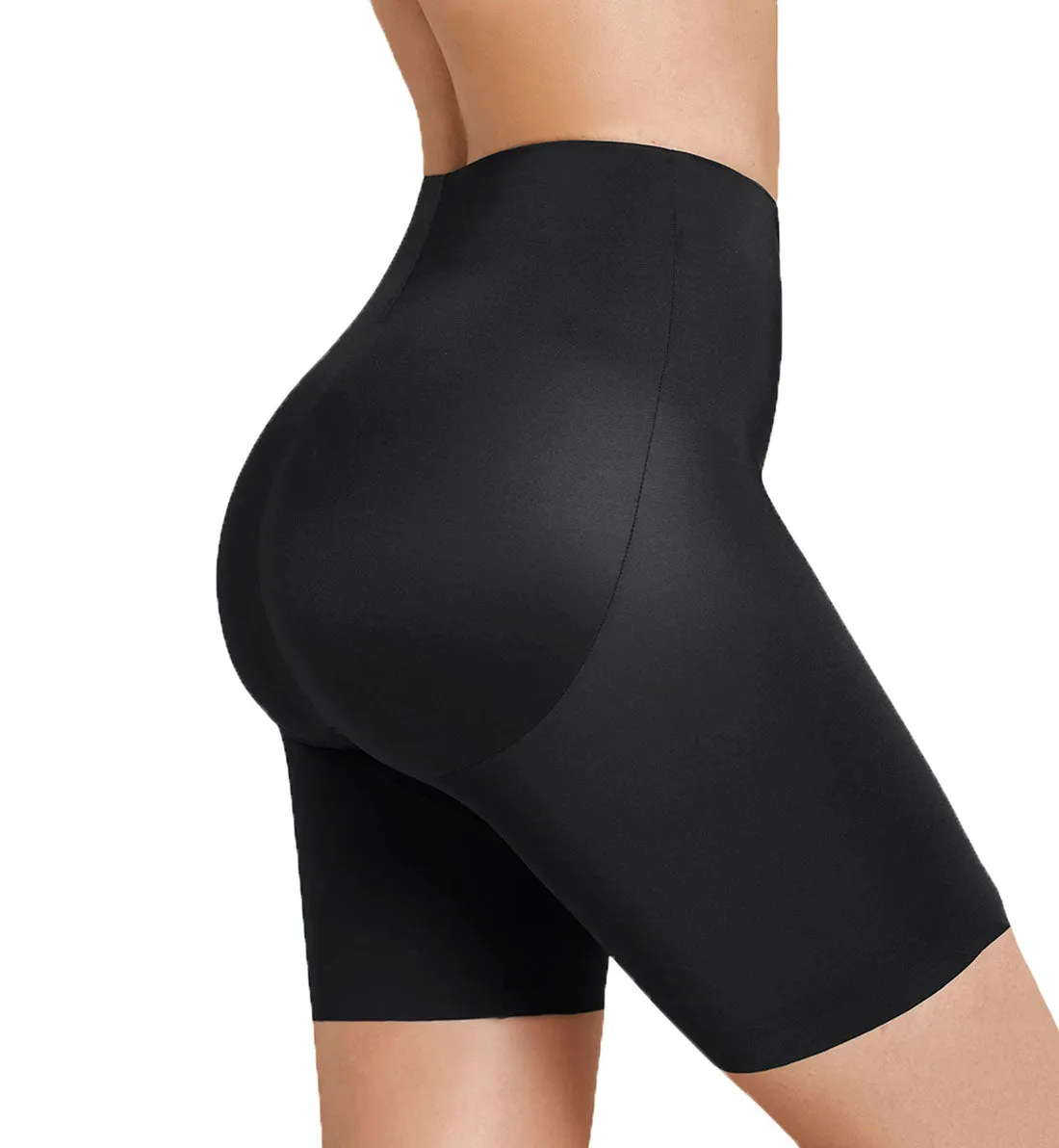 Leonisa Midrise Anti Chafing Butt Lifter Shaper Short (012992) - Black