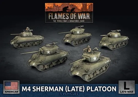 M4 Sherman (Late) Platoon (x5 Plastic)