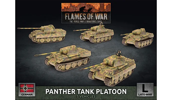 Panther Tank Platoon (Late War x5 Tanks Plastic)