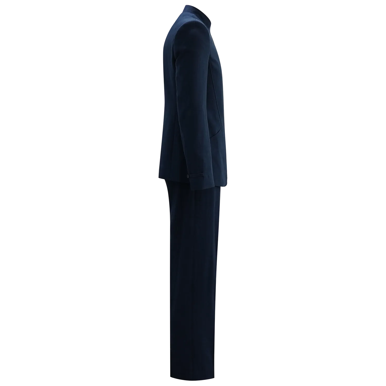 【PROSPERITY COINS】Dark Blue Eco-Denim Tapered Trousers