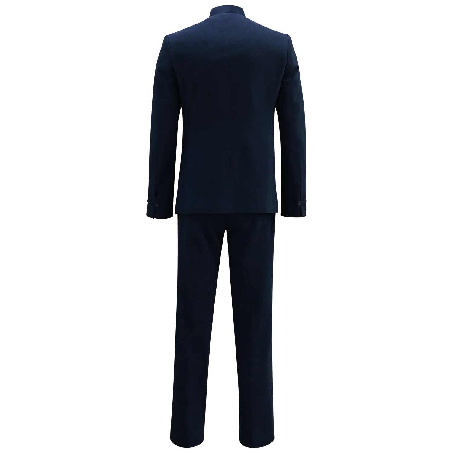 【PROSPERITY COINS】Dark Blue Eco-Denim Tapered Trousers