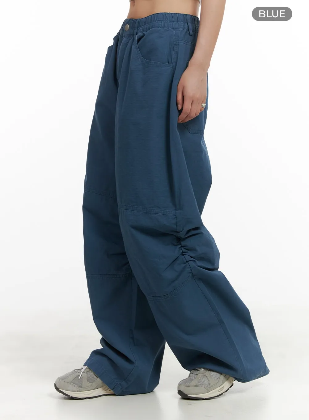 Shirred Baggy Pants CY416