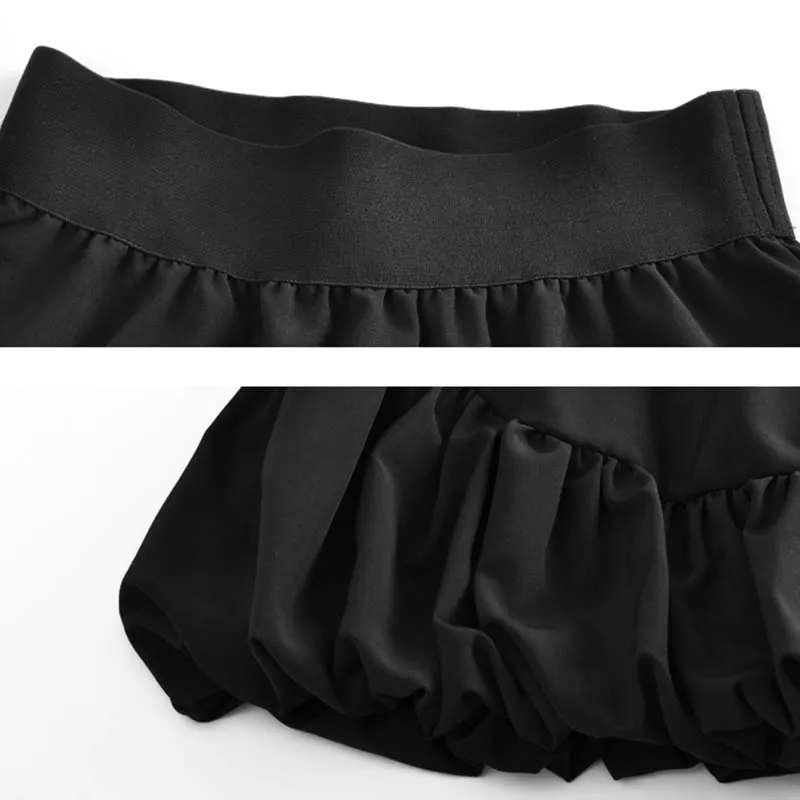 Solid Sweet A-line Skirts