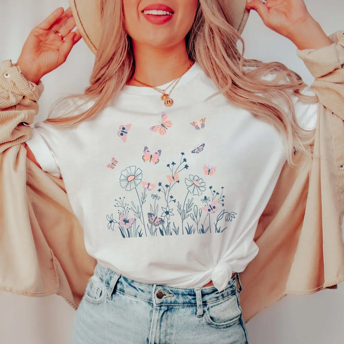 Wildflower and Butterflies Tee