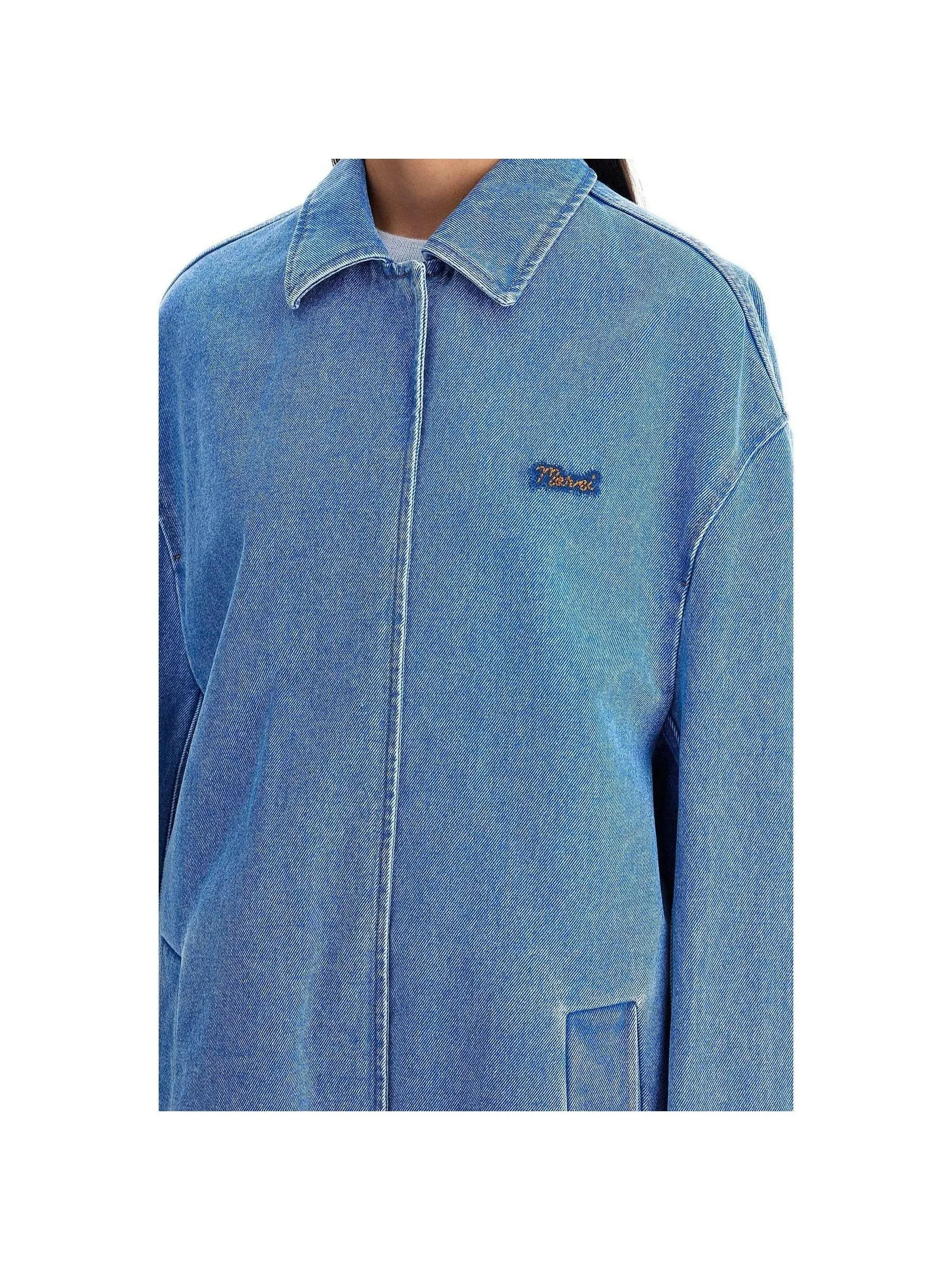 Zip-Up Organic Denim Jacket