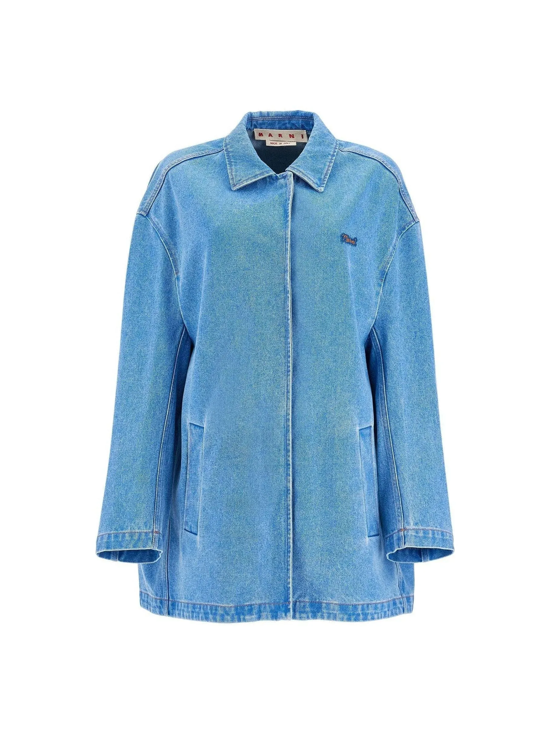 Zip-Up Organic Denim Jacket