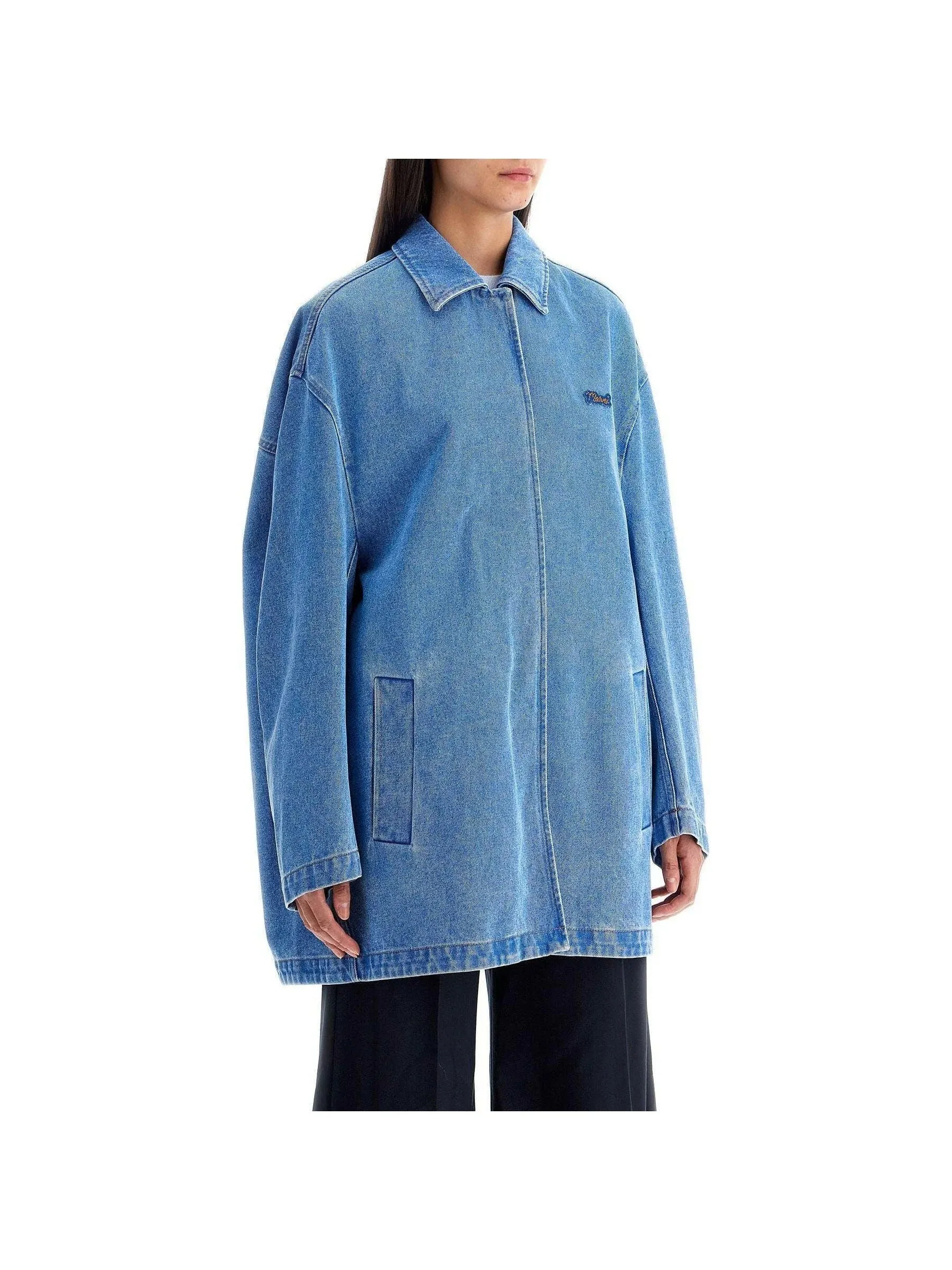 Zip-Up Organic Denim Jacket